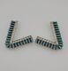 Tommy Lowe Navajo. 925 Petit Point Turquoise Collar Pins