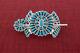 Turquoise Cluster Ponytail Holder With Stick Pin By Navajo Artist Zeita Begay
