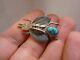 Turquoise Sterling Silver Bug Insect Pin Uita Toadlena Trading Post Navajo Rp27