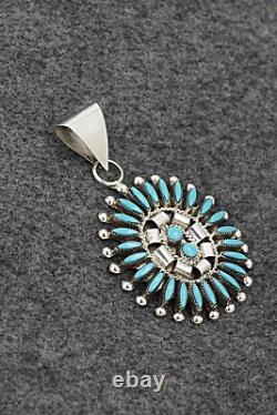 Turquoise & Sterling Silver Pendant Dan Etsate