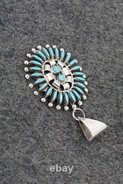 Turquoise & Sterling Silver Pendant Dan Etsate