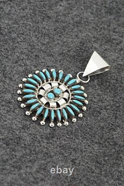 Turquoise & Sterling Silver Pendant Dan Etsate