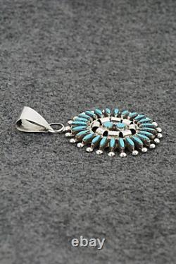 Turquoise & Sterling Silver Pendant Dan Etsate