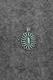 Turquoise & Sterling Silver Pendant Fritzon Owaleon