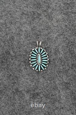 Turquoise & Sterling Silver Pendant Fritzon Owaleon