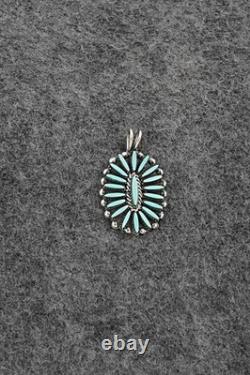 Turquoise & Sterling Silver Pendant Fritzon Owaleon