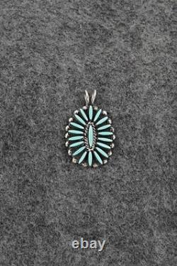 Turquoise & Sterling Silver Pendant Fritzon Owaleon