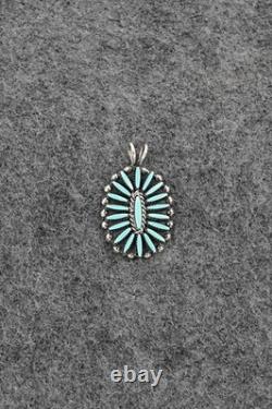 Turquoise & Sterling Silver Pendant Fritzon Owaleon