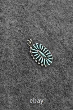 Turquoise & Sterling Silver Pendant Fritzon Owaleon