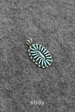 Turquoise & Sterling Silver Pendant Fritzon Owaleon