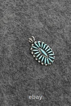 Turquoise & Sterling Silver Pendant Fritzon Owaleon