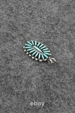 Turquoise & Sterling Silver Pendant Fritzon Owaleon