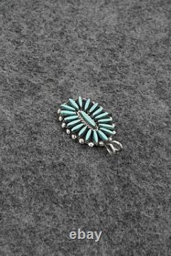 Turquoise & Sterling Silver Pendant Fritzon Owaleon