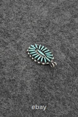 Turquoise & Sterling Silver Pendant Fritzon Owaleon