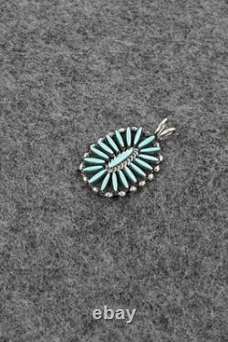 Turquoise & Sterling Silver Pendant Fritzon Owaleon