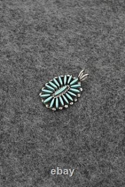 Turquoise & Sterling Silver Pendant Fritzon Owaleon