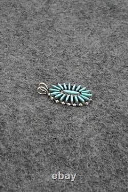 Turquoise & Sterling Silver Pendant Fritzon Owaleon