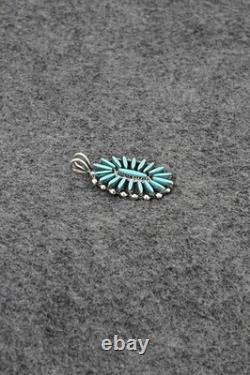 Turquoise & Sterling Silver Pendant Fritzon Owaleon