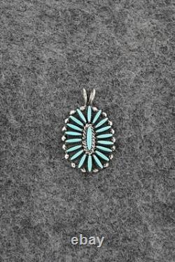 Turquoise & Sterling Silver Pendant Fritzon Owaleon