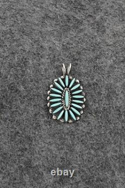 Turquoise & Sterling Silver Pendant Fritzon Owaleon