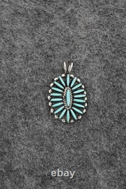 Turquoise & Sterling Silver Pendant Fritzon Owaleon