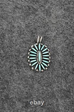 Turquoise & Sterling Silver Pendant Fritzon Owaleon