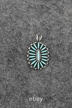 Turquoise & Sterling Silver Pendant Fritzon Owaleon