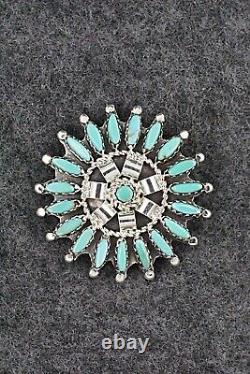 Turquoise & Sterling Silver Pendant/Pin Nathaniel Nez