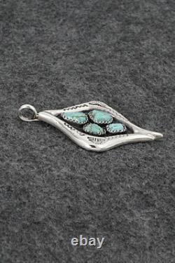 Turquoise & Sterling Silver Pendant Wilbur Iule