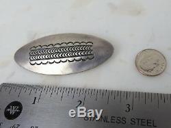 US Navajo 70 sterling silver vintage brooch pin