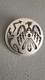 Ultra Rare Alde Qumyintewa Hopi Sterling Silver Overlay Pin/brooch Mythical Bird