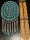 V Nice Vintage Turquoise Petit Point Cluster Pin/pendant By Zuni Reynold Lonasee