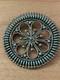 V. S. Johnson Zuni Petit Point Turquoise Pendant / Brooch 11.25g