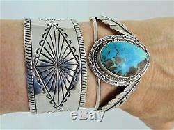 VINTAGE Lot Collection SET of 6 NAVAJO Bracelets Pin & Rings STERLING TURQUOISE