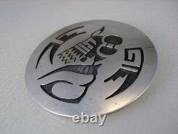 VINTAGE Maynard Talaheftewa HOPI STERLING SILVER KACHINA PIN NECKLACE PENDANT