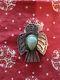 Vintage Navajo Thinderbird Pin With Turquois Stone! Super Rare! 1930's