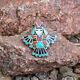 Vintage Zuni Inlay Knife Wing Dancer Pin By Frank Vacit-native American