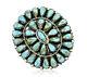 Vtg 1980's 90's Navajo Artists N&r Nez. 925 Silver & Turquoise Pendant Or Pin
