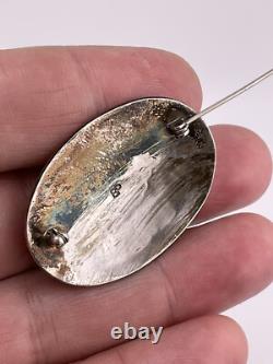 VTG Native American Sterling Silver Handmade Handcrafted Pin Brooch