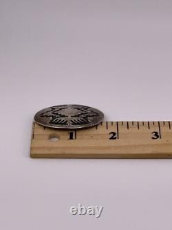 VTG Native American Sterling Silver Handmade Handcrafted Pin Brooch