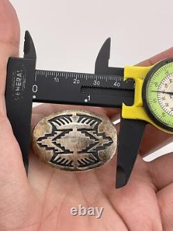 VTG Native American Sterling Silver Handmade Handcrafted Pin Brooch