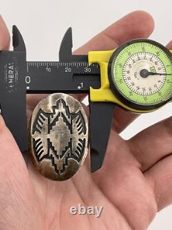 VTG Native American Sterling Silver Handmade Handcrafted Pin Brooch