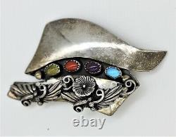 Verdy Jake Native American Sterling Silver Brooch/pin Important Early Piece Rare