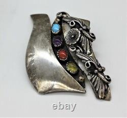 Verdy Jake Native American Sterling Silver Brooch/pin Important Early Piece Rare