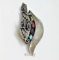 Verdy Jake Native American Sterling Silver Brooch/pin Important Early Piece Rare