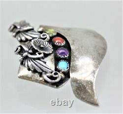 Verdy Jake Native American Sterling Silver Brooch/pin Important Early Piece Rare