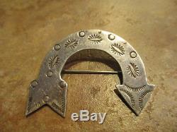 Very Fine OLD Fred Harvey Era Navajo Sterling Silver ARROW Pin
