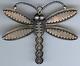 Vincent Platero Navajo Wonderful Sterling Silver Dragonfly Pin Brooch