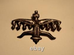 Vintage 1930's Native American Silver Pin Mythological Knifewing