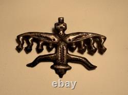 Vintage 1930's Native American Silver Pin Mythological Knifewing